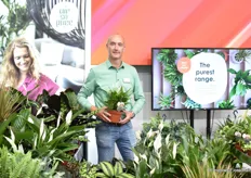 Ronald van Schie, of Air so Pure, with the new Pearl Cupid in pot size 15. The variety is available from week 32. Ronald was on site at KP Holland with a wide range of products in a store presentation.